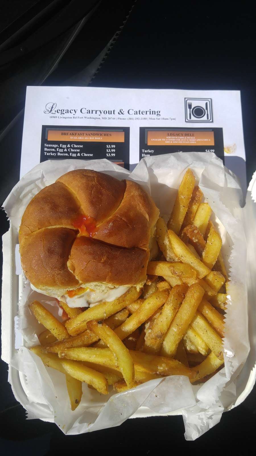 Legacy Carryout & Catering | 10909C Livingston Rd, Fort Washington, MD 20744 | Phone: (301) 292-2180