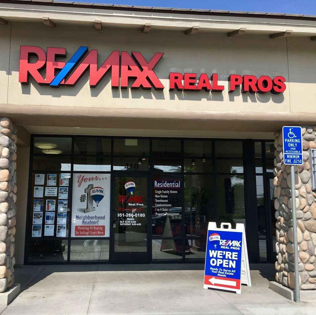 RE/MAX Real Pros • DRE 01862588 | 14268 Schleisman Rd #410, Eastvale, CA 92880, USA | Phone: (951) 266-0180