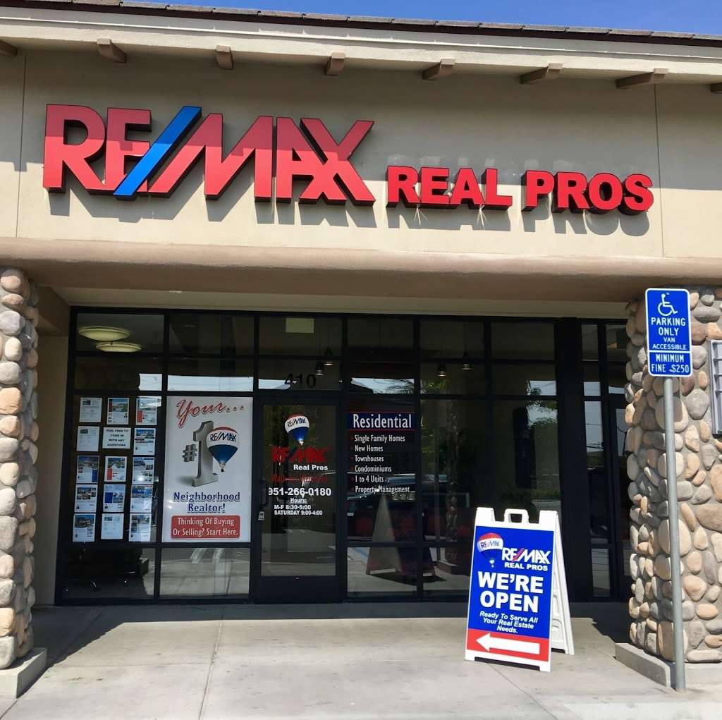 RE/MAX Real Pros • DRE 01862588 | 14268 Schleisman Rd #410, Eastvale, CA 92880 | Phone: (951) 266-0180