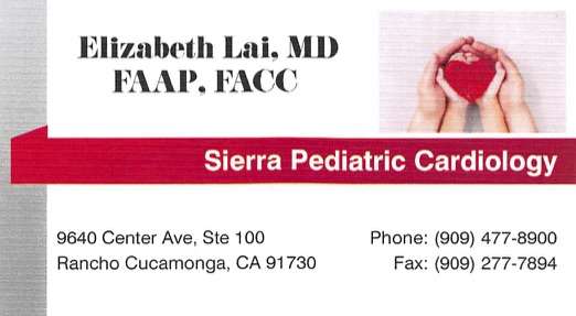 Sierra Pediatric Cardiology | 9640 Center Ave St. 100, Rancho Cucamonga, CA 91730, USA | Phone: (909) 477-8900