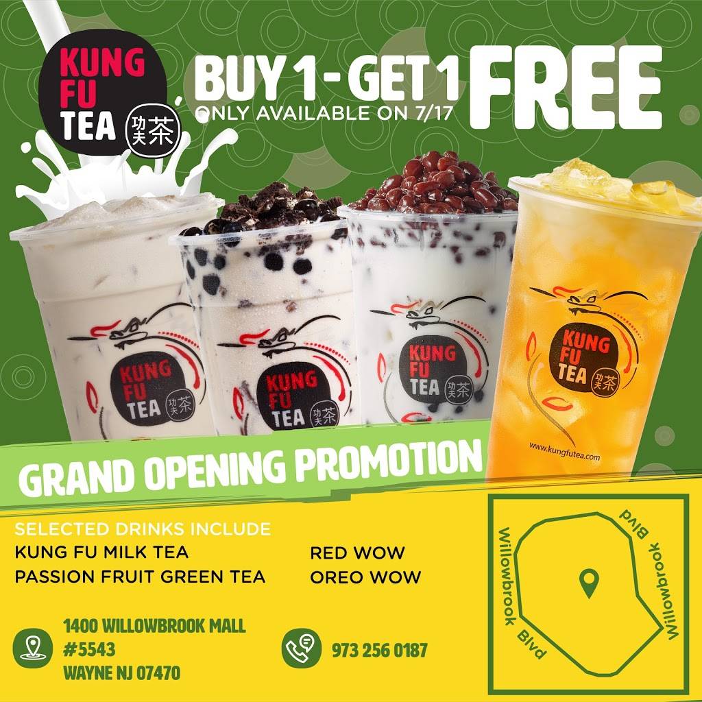 kung fu tea | 1400 Willowbrook Mall #5543, Wayne, NJ 07470, USA | Phone: (973) 256-0187