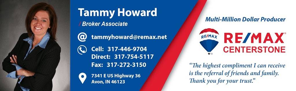 Tammy Howard Agent | 7867 E County Rd 150 S, Avon, IN 46123, USA | Phone: (317) 446-9704