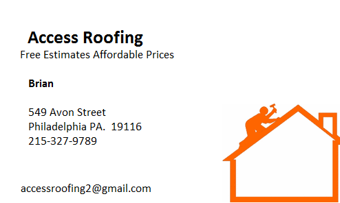 access roofing | 4735 Sheffield Ave, Philadelphia, PA 19136, USA | Phone: (215) 327-9789