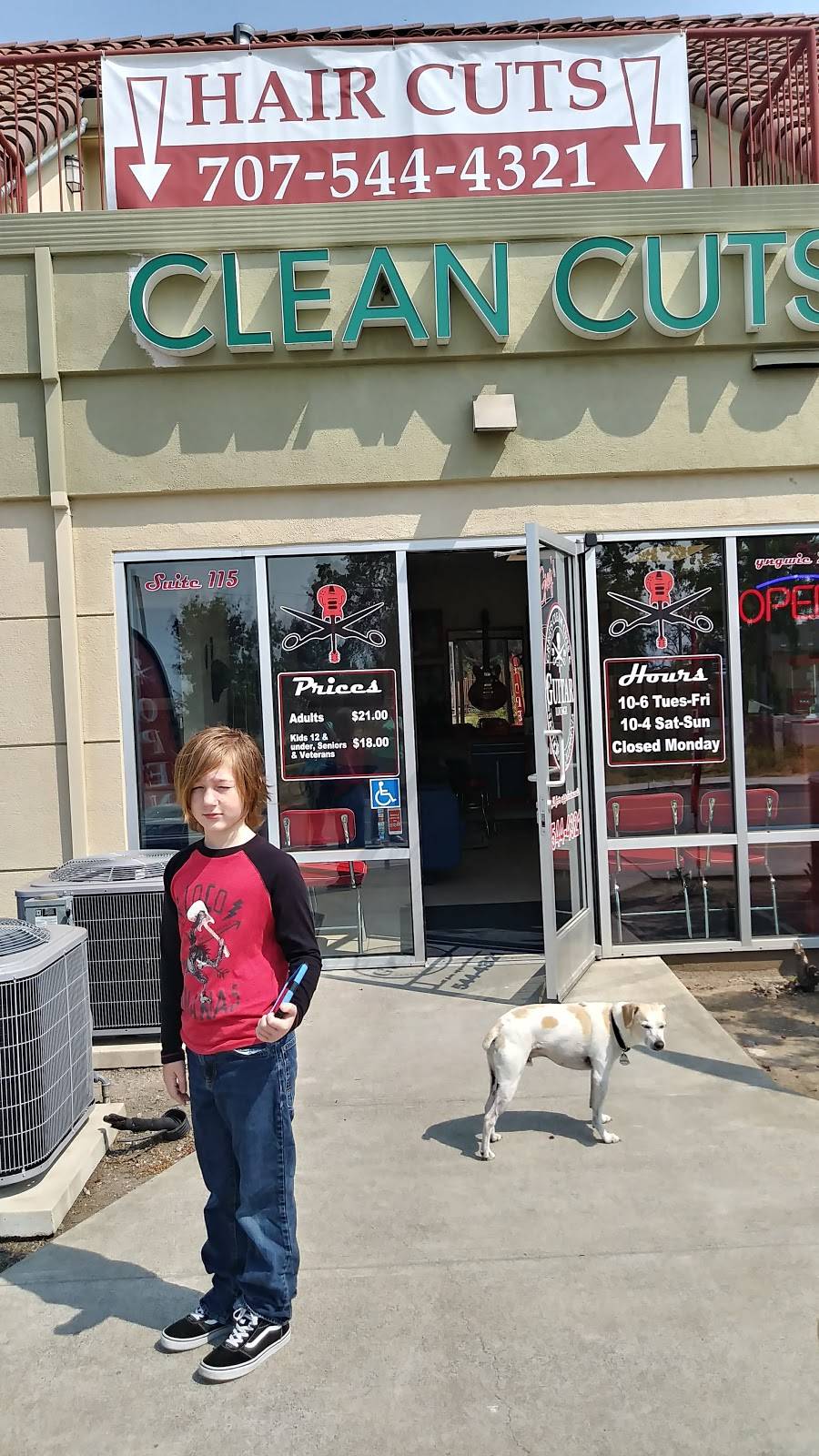 Gregs Clean Cuts & Guitar Lounge | 90 Mark West Springs Rd Ste 115, Santa Rosa, CA 95403, USA | Phone: (707) 544-4321