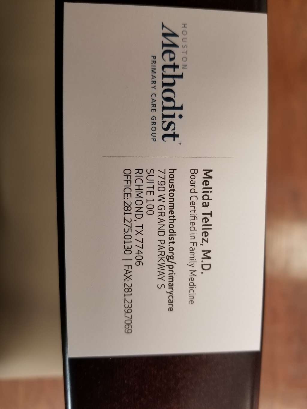 Houston Methodist Primary Care Group | 7790 West Grand Parkway South Suite 100, Richmond, TX 77406, USA | Phone: (281) 275-0130