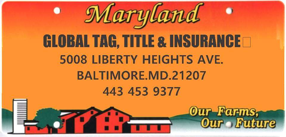 GLOBAL TAG AND TITLE SERVICE | 5008 Liberty Heights Ave SUITE B, Baltimore, MD 21207, USA | Phone: (443) 939-9108