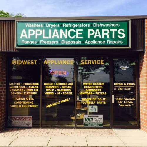 Midwest Appliance Service | 33W624 W, Roosevelt Rd Suite C, West Chicago, IL 60185 | Phone: (630) 232-1218