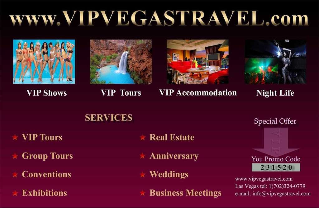 Vip Las Vegas Travel | 4255 E Charleston Blvd # D237, Las Vegas, NV 89104, USA | Phone: (702) 673-5141