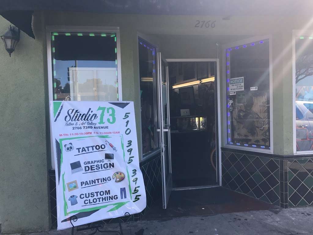 Studio 73: Tattoo Studio & Art Gallery | 2766 73rd Ave, Oakland, CA 94605 | Phone: (510) 395-3955