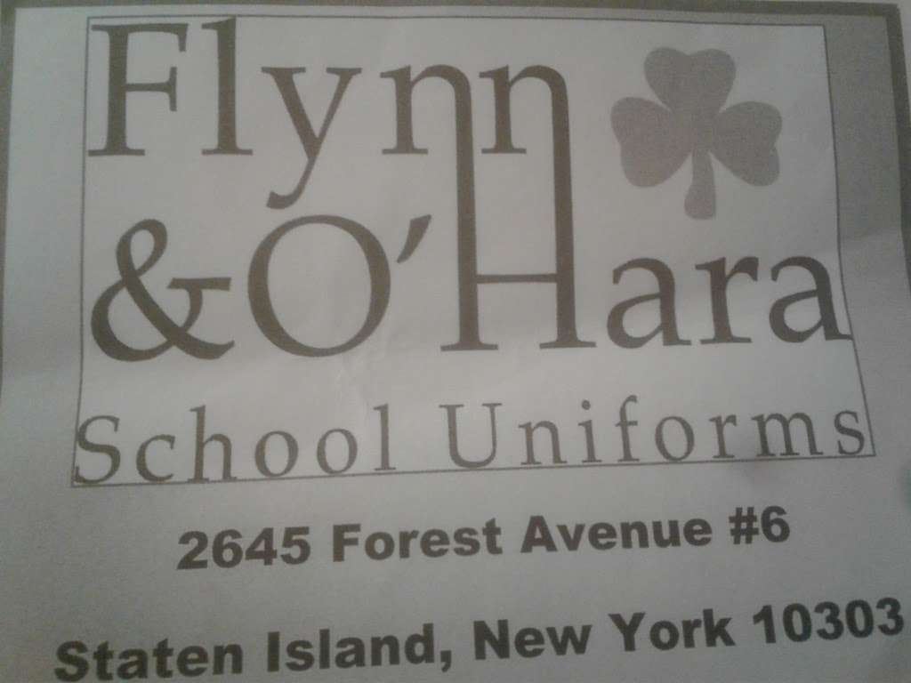 FlynnOHara Uniforms | 2645 Forest Ave, Staten Island, NY 10303, USA | Phone: (718) 227-5499