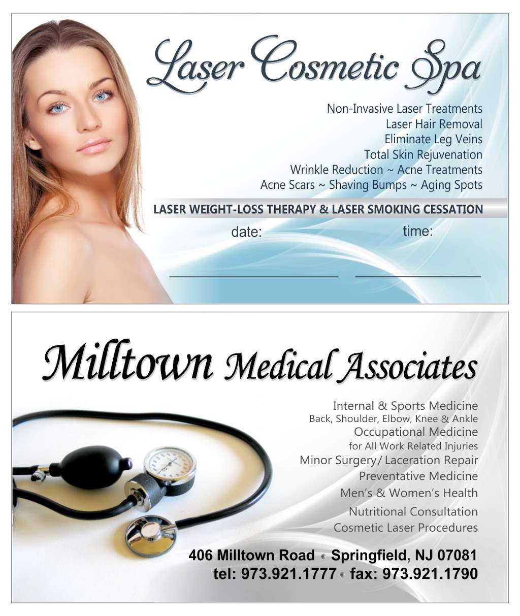 Milltown Medical Associates | 406 Milltown Rd, Springfield Township, NJ 07081, USA | Phone: (973) 921-1777
