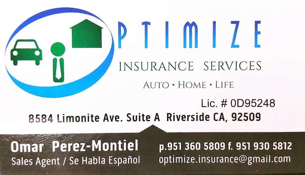 Optimize Insurance Services | 8584 Limonite Ave a, Riverside, CA 92509, USA | Phone: (951) 360-5576