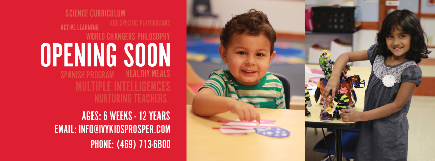 Ivy Kids of Prosper | 577 S Teel Pkwy, Prosper, TX 75078, USA | Phone: (469) 713-6800