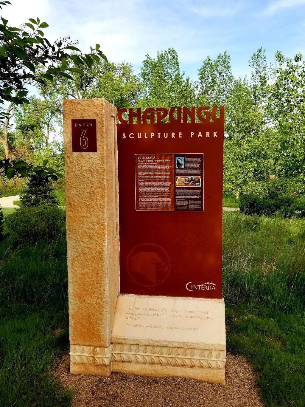 Chapungu Sculpture Park at Centerra | Sky Pond Dr, Loveland, CO 80538, USA | Phone: (970) 962-9990 Chapungu Sculpture Park at Centerra | Sky Pond Dr, Loveland, CO 80538, USA | Phone: (970) 962-9990