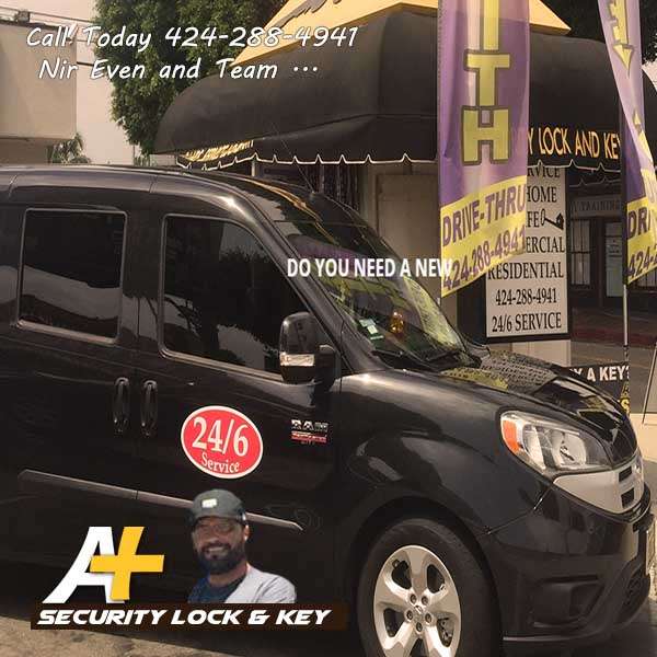 A+ Security Lock & Key | 1501-1/2 S Robertson Blvd, Los Angeles, CA 90035, USA | Phone: (424) 288-4941