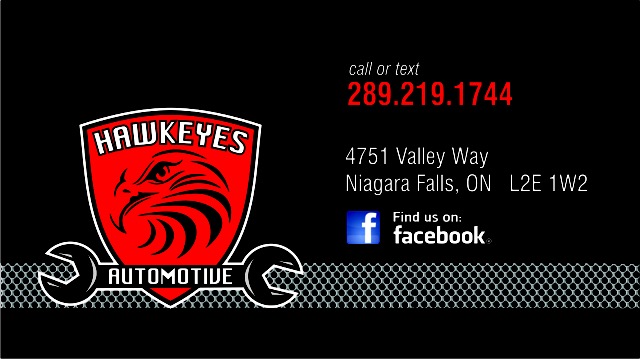 Hawkeyes Automotive | 4751 Valley Way, Niagara Falls, ON L2E 1W2, Canada | Phone: (289) 219-1744