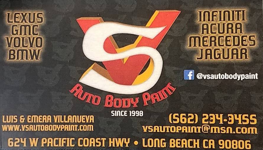v&s auto body paint | 624 W Pacific Coast Hwy, Long Beach, CA 90806, USA | Phone: (562) 980-0551