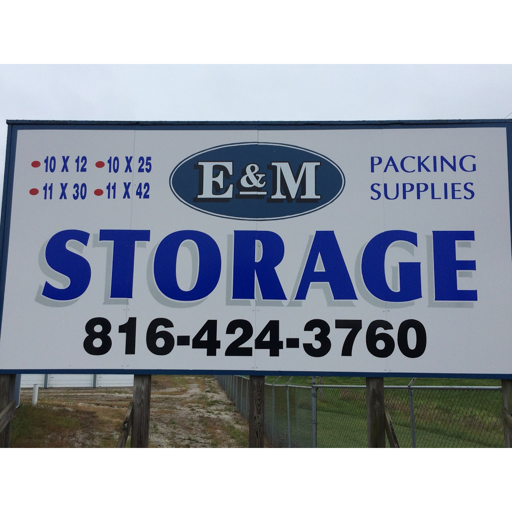 E & M Storage | 3121 NW 169 hwy, Gower, MO 64454 | Phone: (816) 424-3760