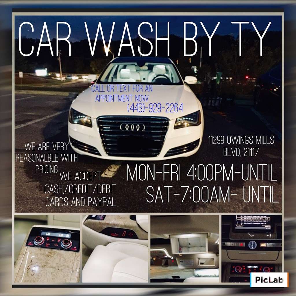 Car Wash By Ty | 11299 Owings Mills Blvd, Owings Mills, MD 21117, USA | Phone: (443) 929-2264