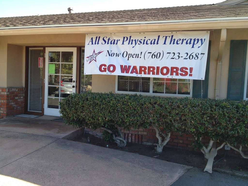 All Star Physical Therapy | 577 E Elder St Suite I, Fallbrook, CA 92028, USA | Phone: (760) 723-2687