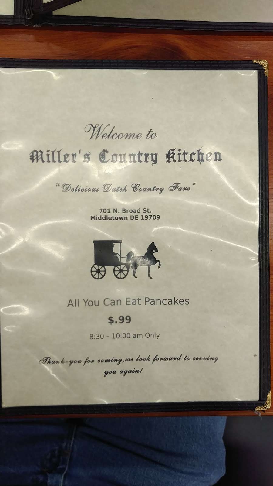 Millers Country Kitchen | 701 N Broad St, Middletown, DE 19709, USA | Phone: (302) 285-0861
