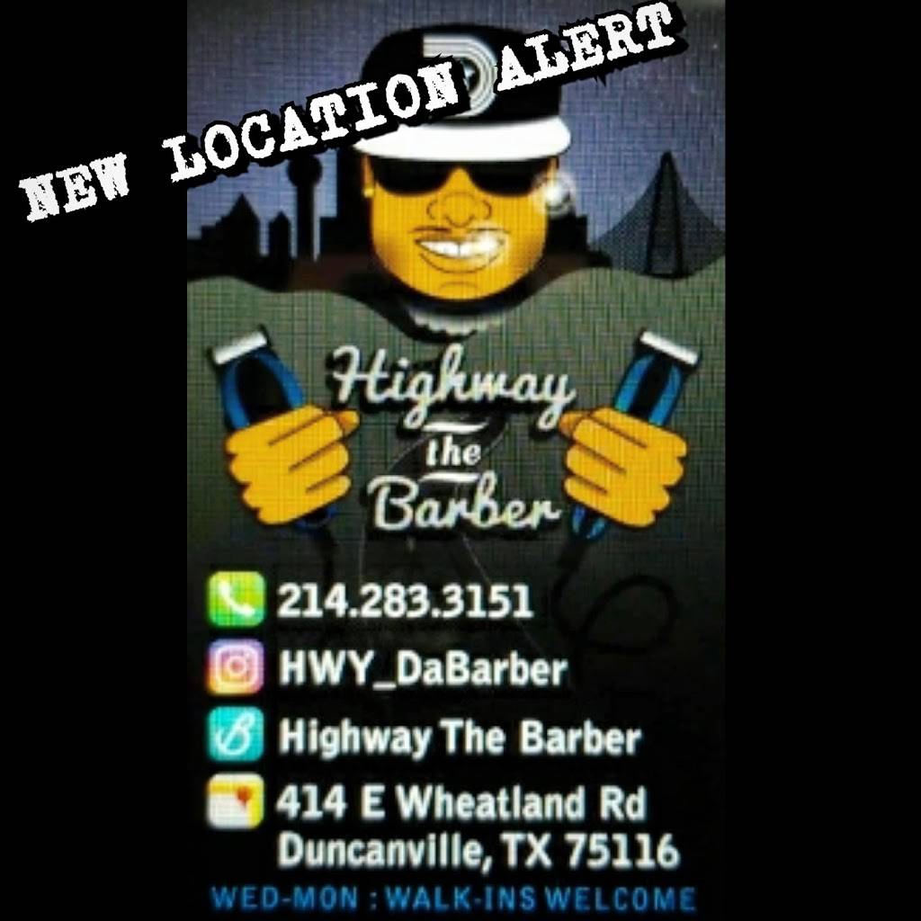 HIGHWAY THE BARBER | 414 E Wheatland Rd, Duncanville, TX 75116, USA | Phone: (214) 283-3151