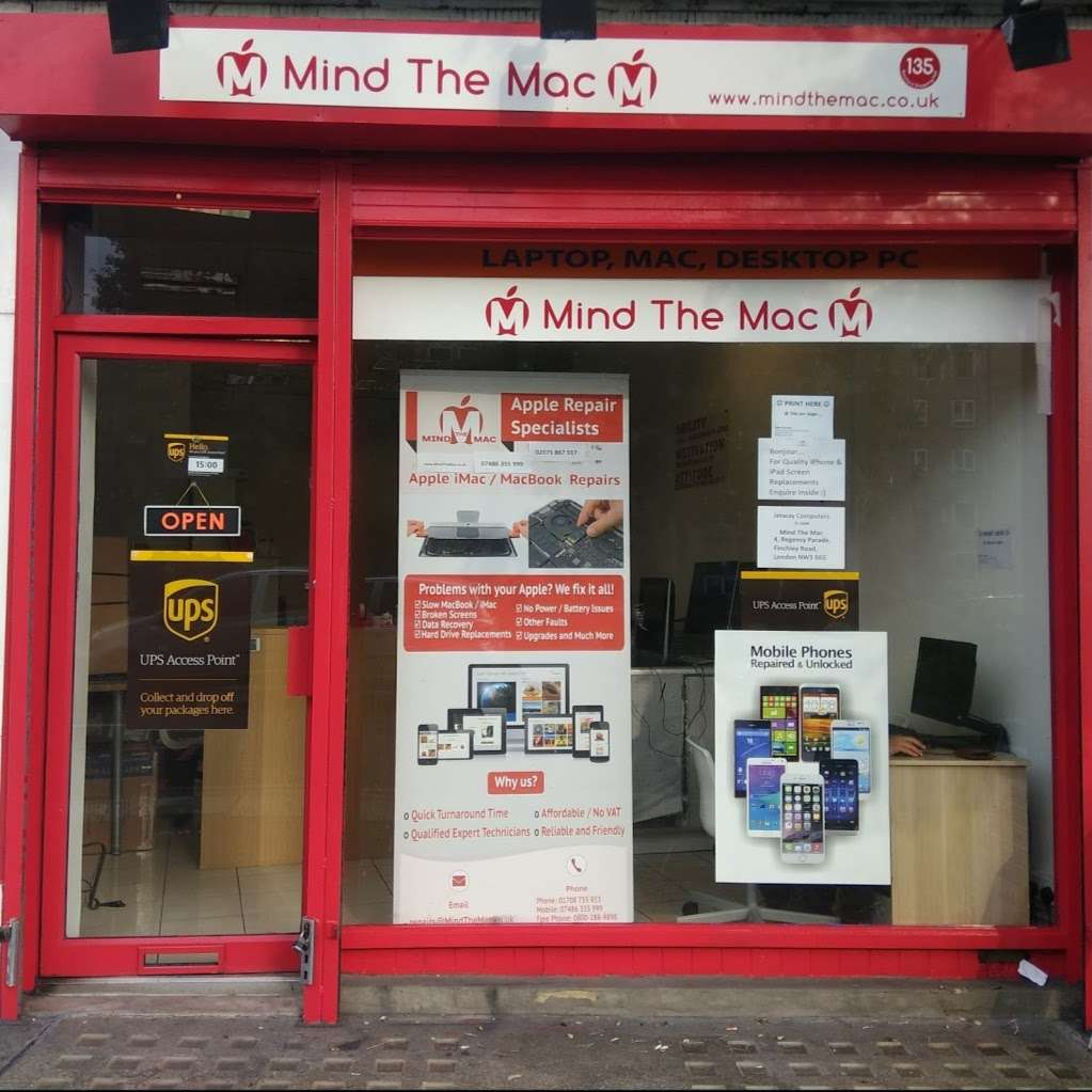 Mind The Mac Ltd. | 4, Regency Parade, Finchley Road, London NW3 5EG, UK | Phone: 020 7586 7557