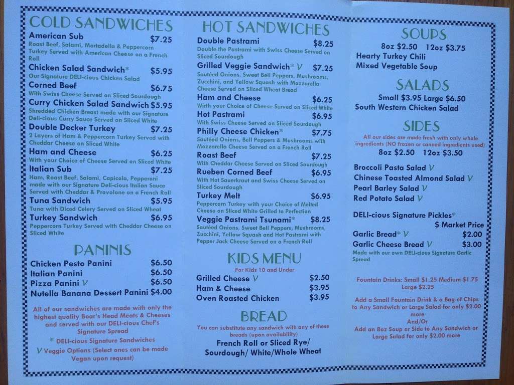 Deli-cious Deli & Catering | 5966 W Olympic Blvd, Los Angeles, CA 90036, USA | Phone: (323) 936-3354