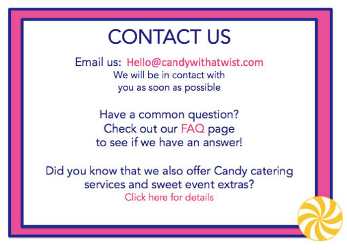 Candy With a Twist | 398 Lincoln Blvd, Middlesex, NJ 08846, USA | Phone: (732) 369-3067