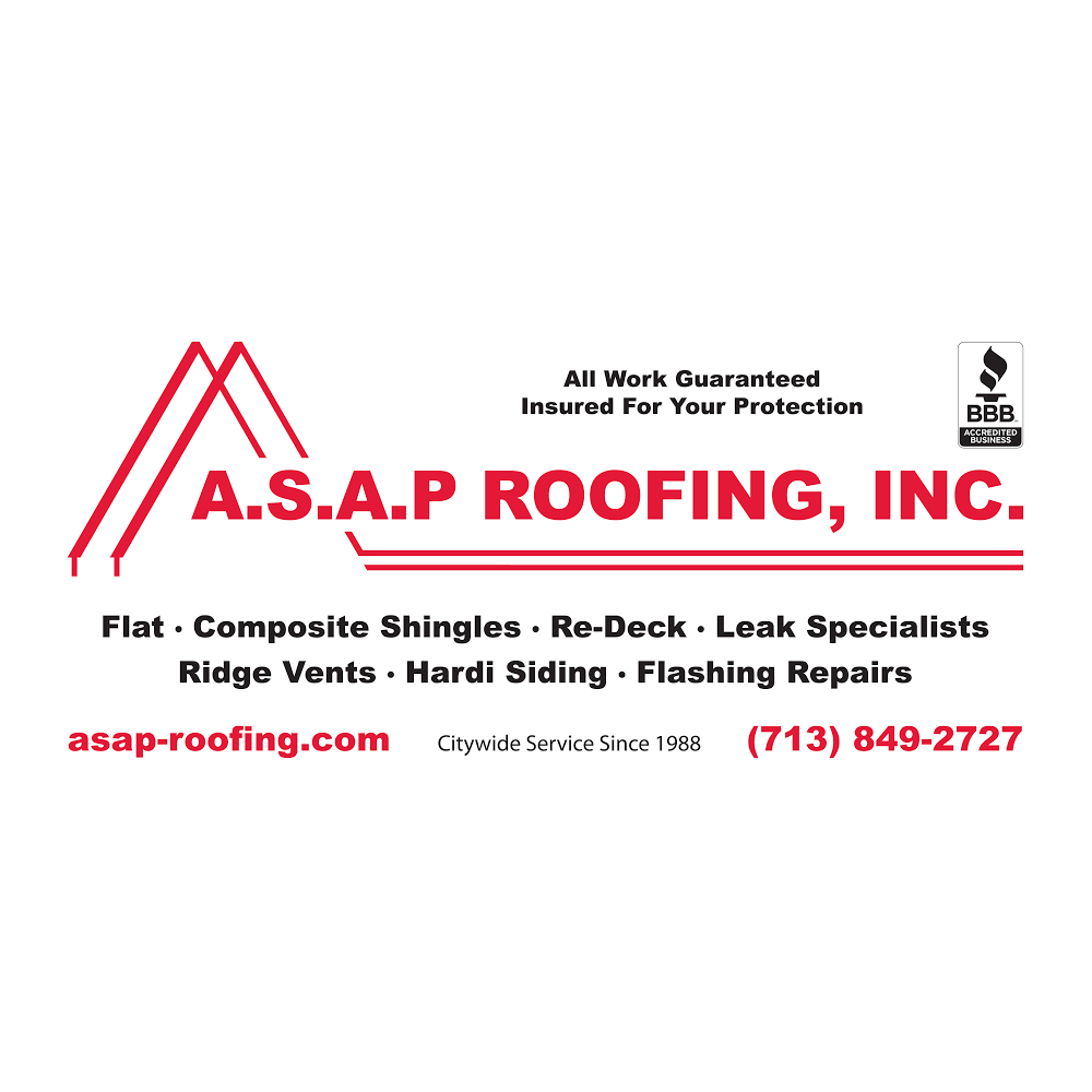 A.S.A.P. Roofing, Inc. | 5018 Antoine Dr, Houston, TX 77092, USA | Phone: (713) 849-2727