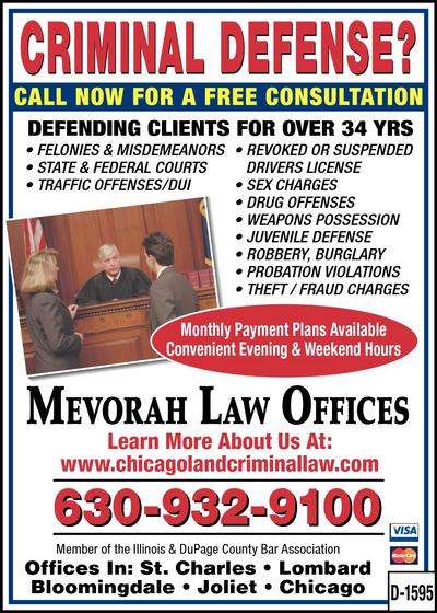 Mevorah Law Offices LLC, Kane County | 333 Randall Rd #104, St. Charles, IL 60174, USA | Phone: (630) 443-0600