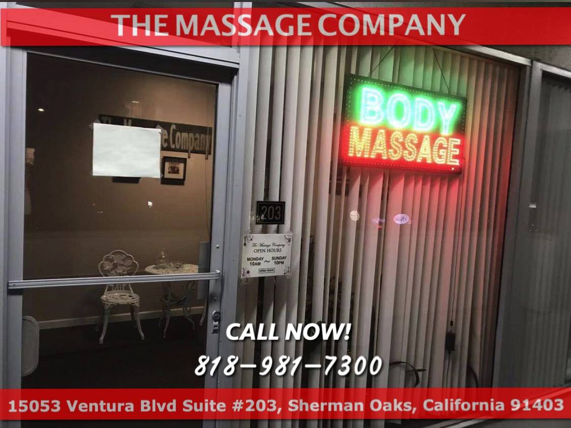 The Massage Company | 15053 Ventura Blvd Suite #203, Sherman Oaks, CA 91403, United States | Phone: (818) 981-7300