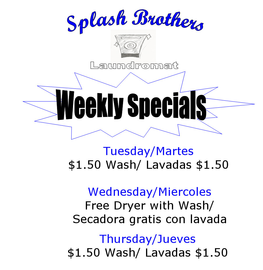 Splash Brothers Laundromat | 488 S Yarbrough Dr D, El Paso, TX 79915, USA | Phone: (915) 242-3623