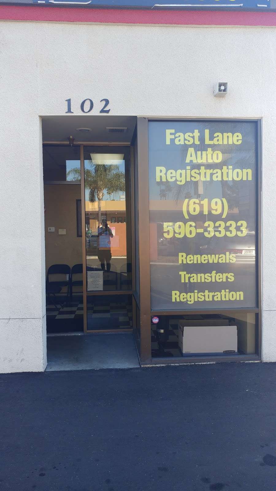Auto Registration Fast Lane | 1191 E Main St #102, El Cajon, CA 92021, USA | Phone: (619) 596-3333