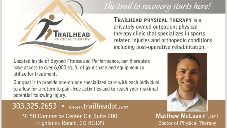 Trailhead Physical Therapy | 9150 Commerce Center Cir Suite 200, Highlands Ranch, CO 80129, USA | Phone: (303) 325-2653