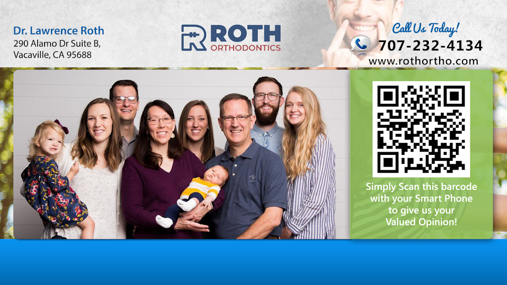 Roth Orthodontics | 290 Alamo Dr suite b, Vacaville, CA 95688 | Phone: (707) 232-4134