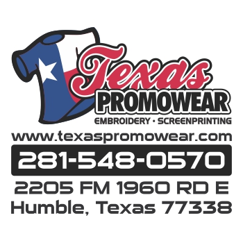 Texas Promowear | 2205 FM 1960, Humble, TX 77338 | Phone: (281) 548-0570