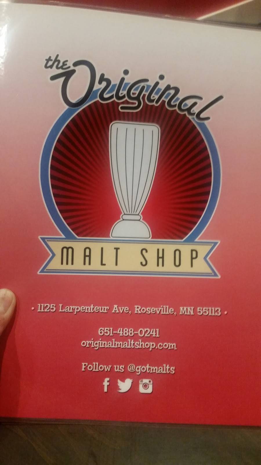 Original Malt Shop | 1125 Larpenteur Ave W, Roseville, MN 55113, USA | Phone: (651) 488-0241