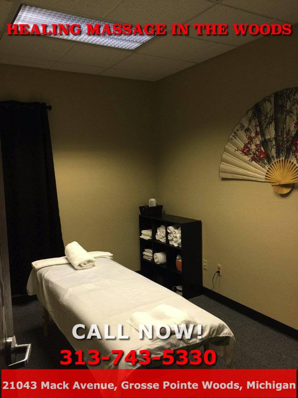 Healing Massage In The Woods | 21043 Mack Ave, Grosse Pointe Woods, MI 48236, United States | Phone: (313) 743-5330