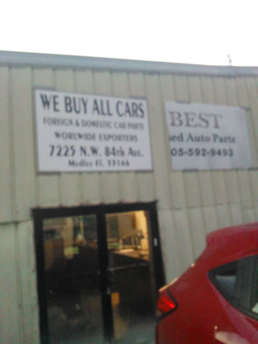 Best Used Auto Parts | 7225 NW 84th Ave, Medley, FL 33166, USA | Phone: (305) 592-9493