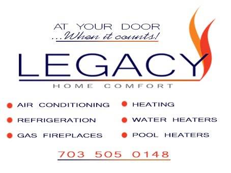 Legacy Home Comfort | 1719 14th St N unit 5, Arlington, VA 22209, United States | Phone: (703) 505-0148