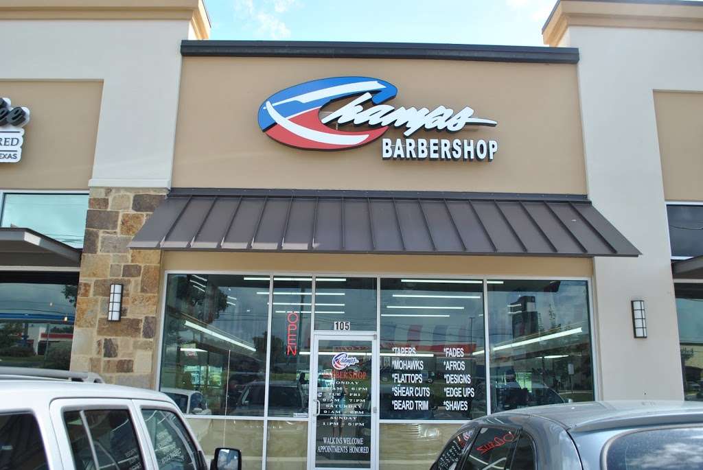 Champs Barbershop | 11831 Culebra Rd #105, San Antonio, TX 78253, USA | Phone: (210) 233-9223