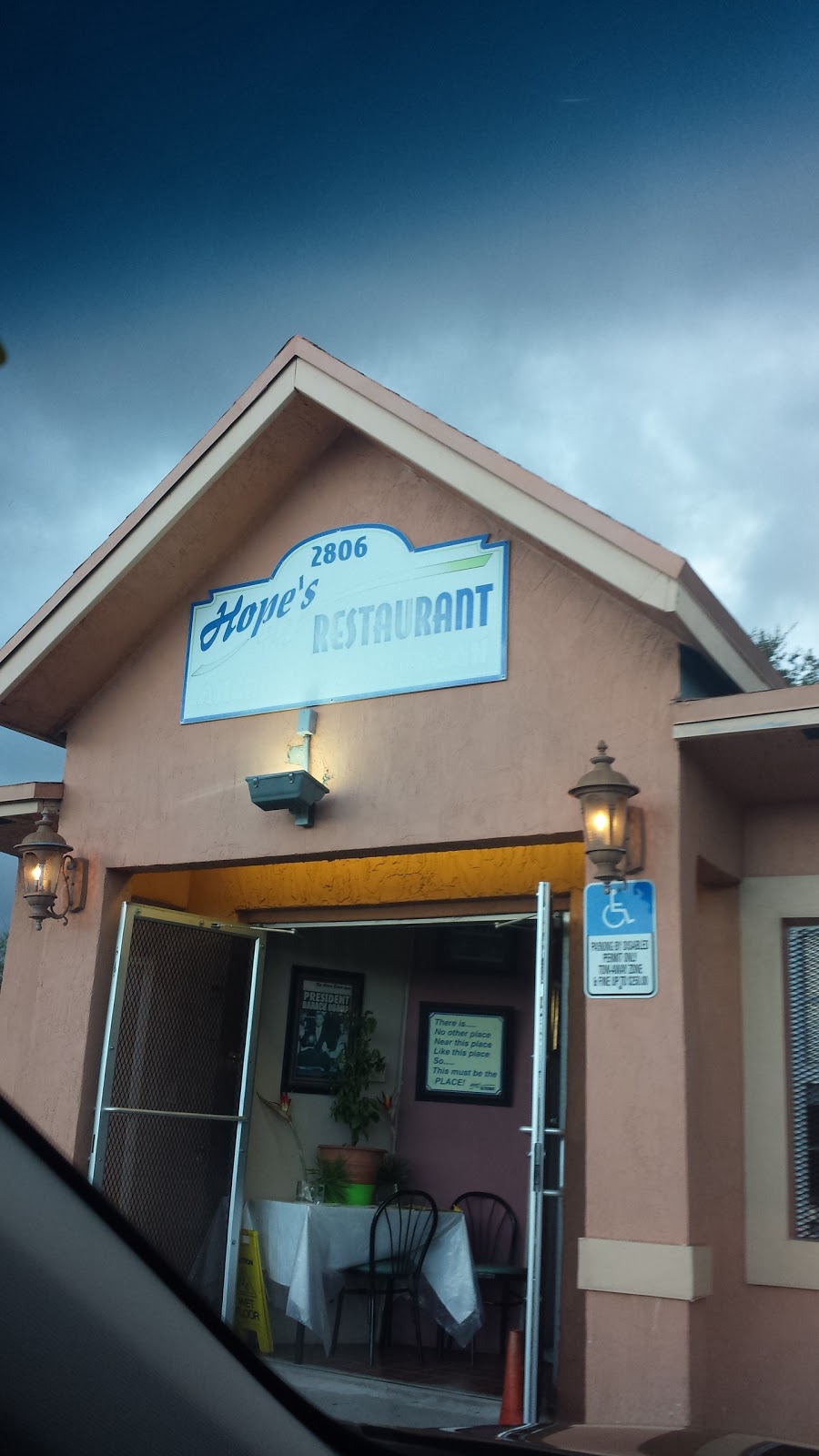 Hopes Restaurant | 2806 N 22nd Ave, Hollywood, FL 33020, USA | Phone: (786) 319-8535
