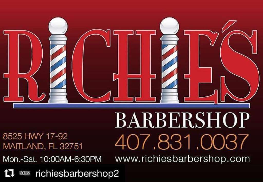 Richie’s Barbershop 2 | 8525 S US Hwy 17 92 suite a, Maitland, FL 32751, USA | Phone: (407) 831-0037