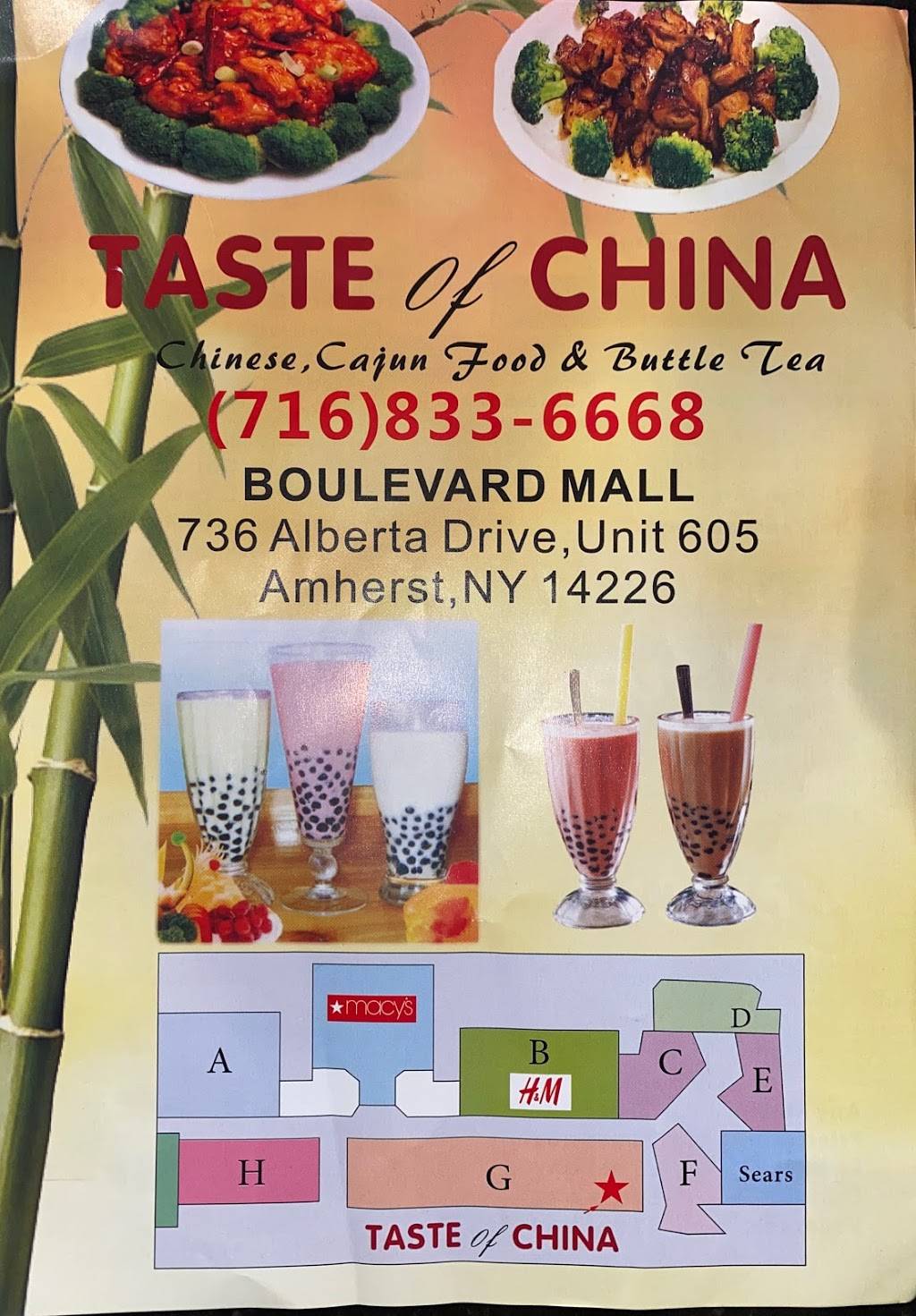 Taste Of China | 736 Alberta Dr, Amherst, NY 14226, USA | Phone: (716) 833-6668
