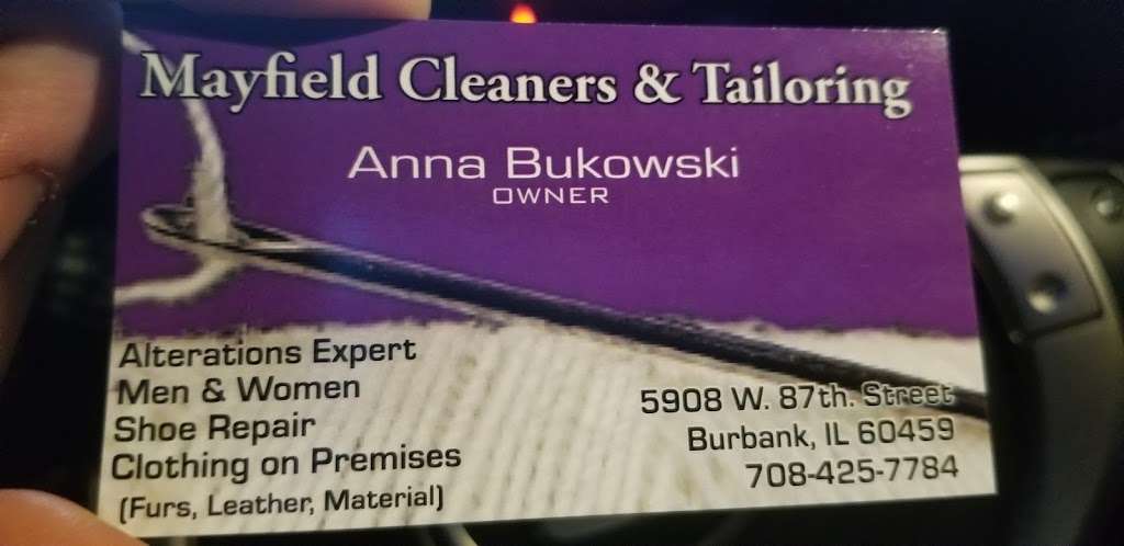 Mayfield Cleaners & Tailoring | 5908 W 87th St, Burbank, IL 60459, USA | Phone: (708) 425-7784