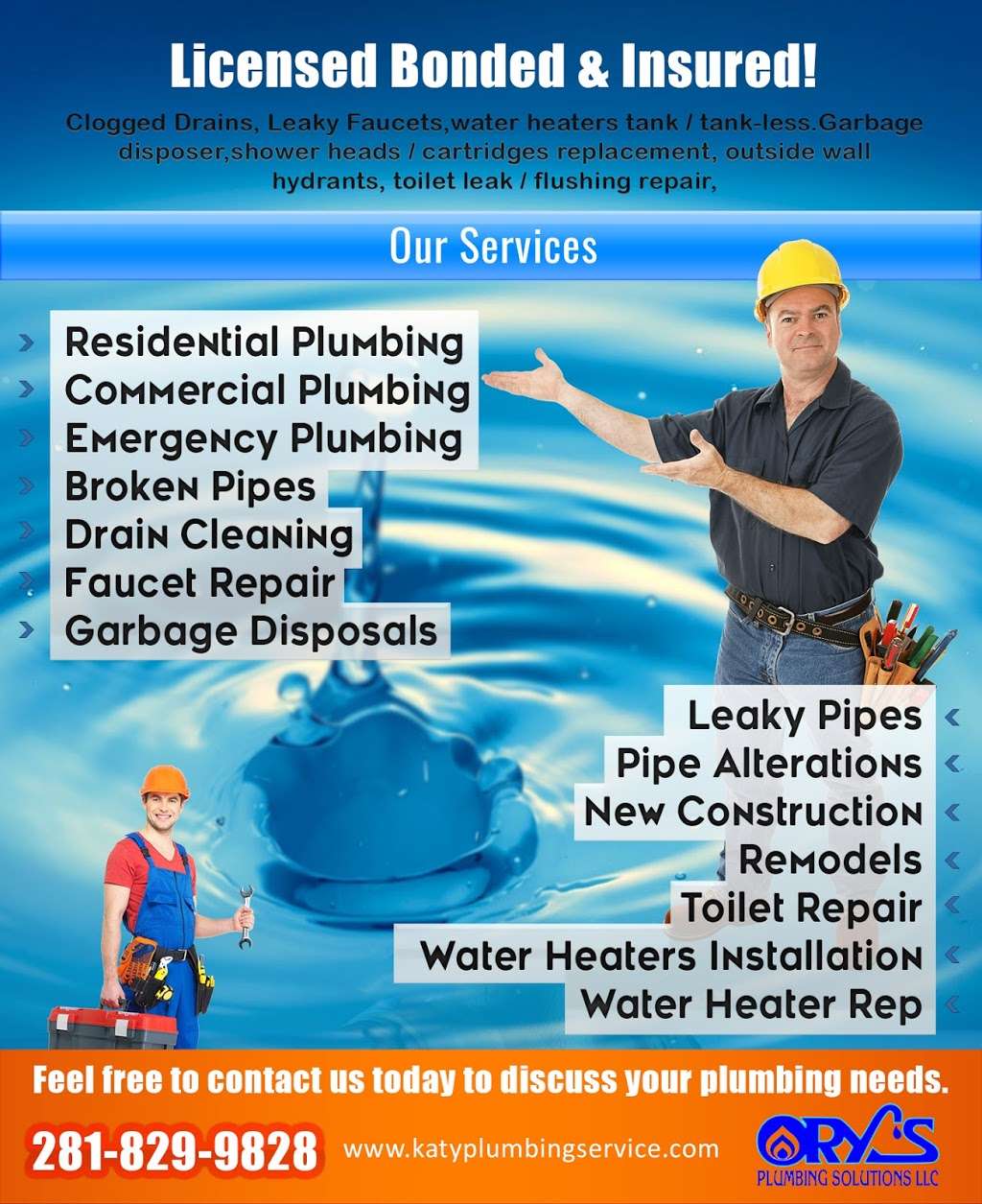 PLUMBING HOUSTON | A-6, 221 Baker Rd, Houston, TX 77094, USA | Phone: (281) 942-7269