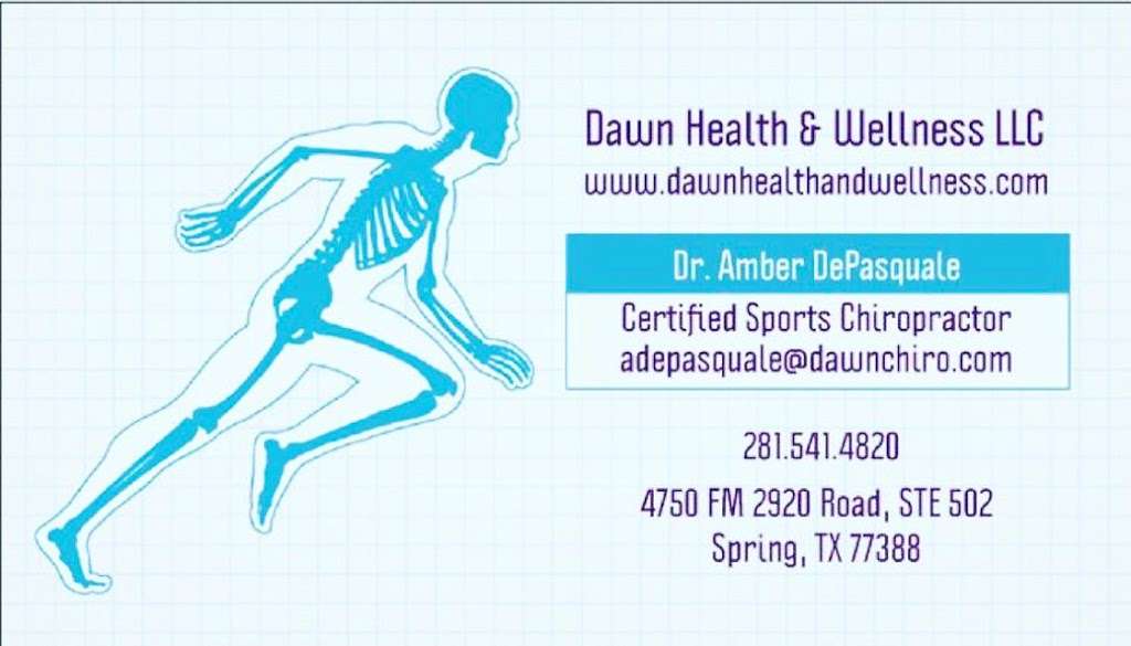 Dawn Health & Wellness LLC | 4750 FM 2920 Road, #502, Spring, TX 77388, USA | Phone: (281) 541-4820