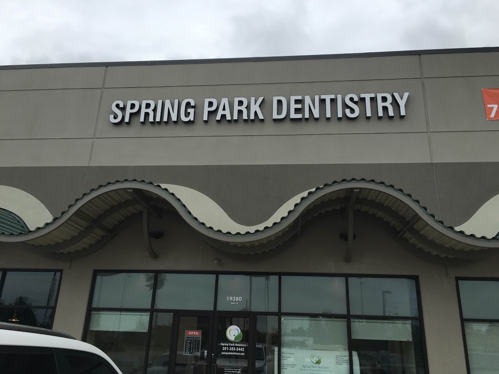 Spring Park Dentistry | 19380 Interstate Hwy 45 #110, Spring, TX 77373, USA | Phone: (281) 353-2442