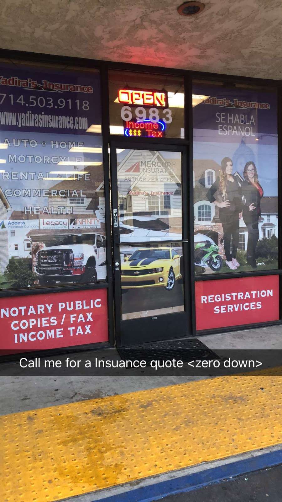 YADIRAS INSURANCE SERVICES | 6983 W Cerritos Ave, Stanton, CA 90680, USA | Phone: (714) 503-9118